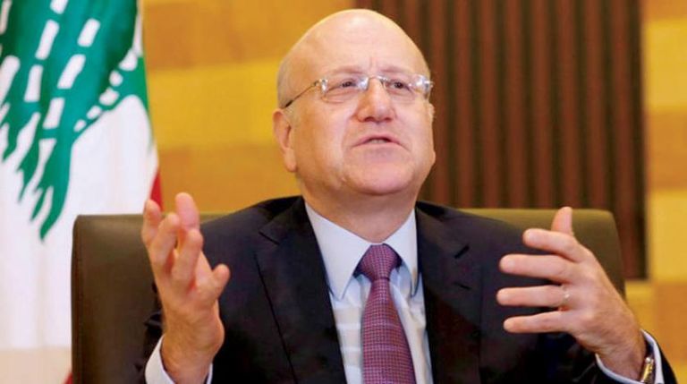 الرئيس ميشال عون خلال لقاء رئيس الحكومة المكلف نجيب ميقاتي