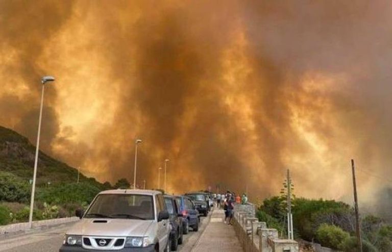 حرائق الغابات في سردينيا 