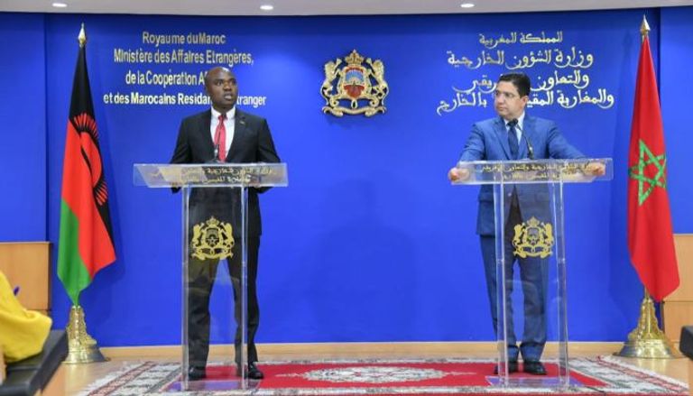 وزيرا خارجية المغرب ناصر بوريطة ومالاوي أيزنهاور ندوا مكاكا 
