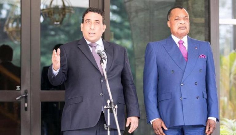 رئيس المجلس الرئاسي الليبي والرئيس الكنغولي
