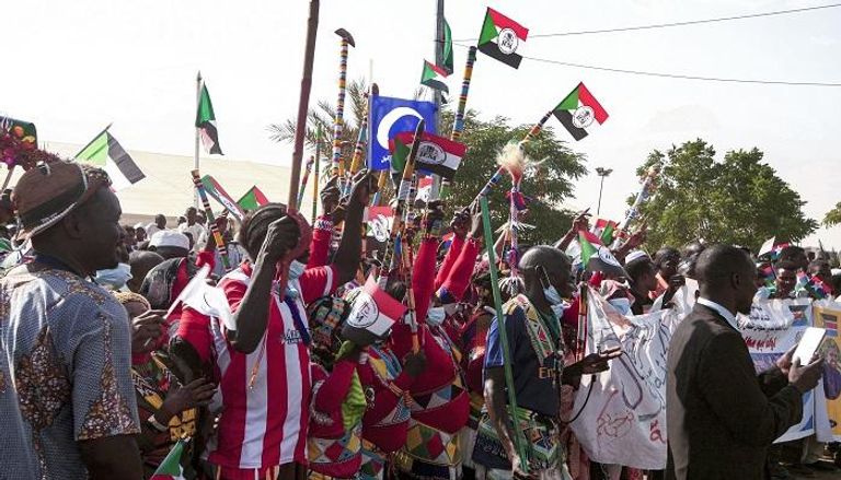 المواطنون في جنوب السودان يتظاهرون دعما للسلام