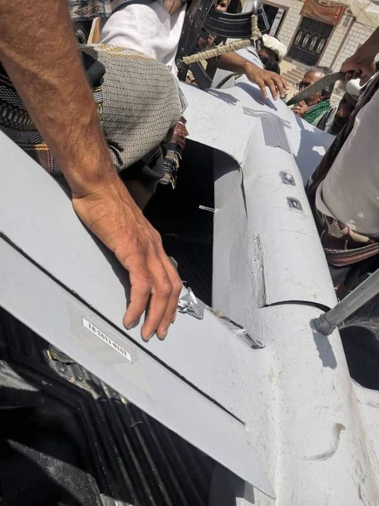 إسقاط مسيّرة هجومية أطلقتها مليشيات الحوثي بالبيضاء