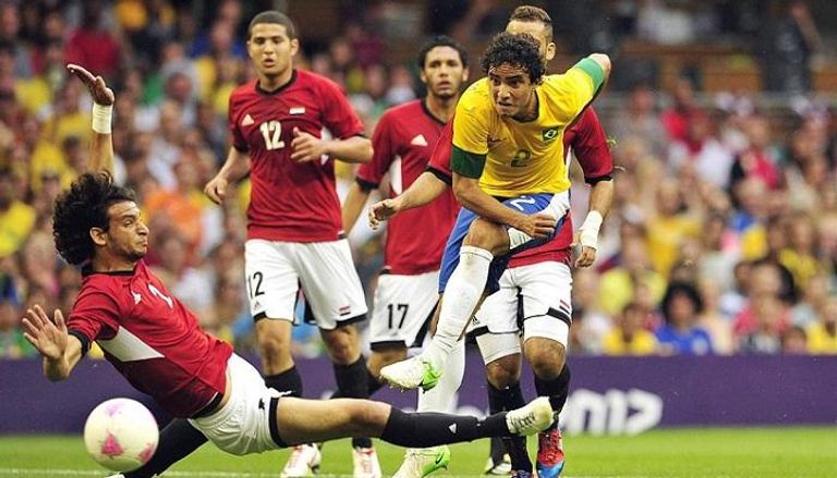 منتخب مصر الأولمبي أمام البرازيل عام 2012