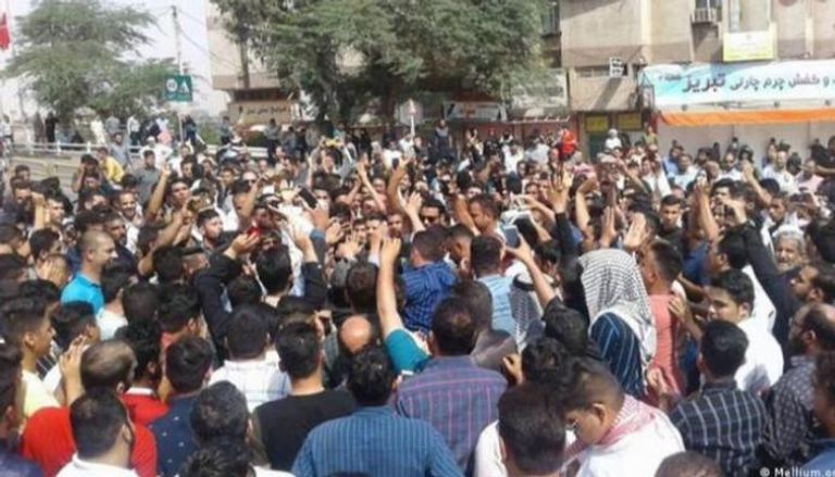 جانب من الاحتجاجات في إيران