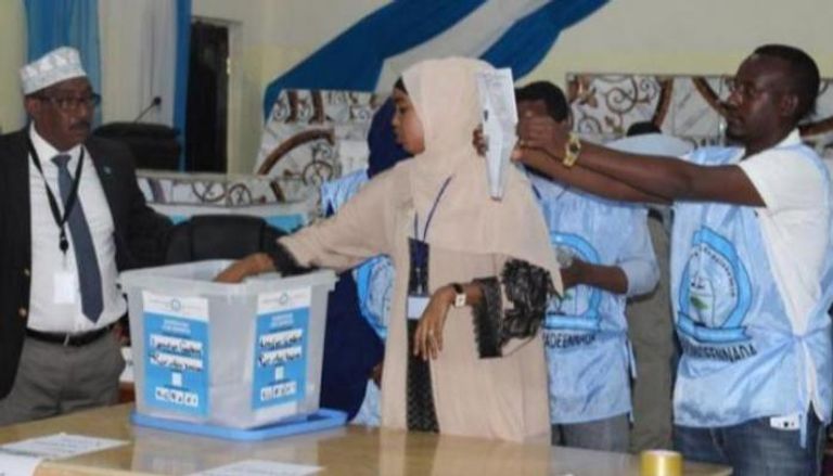 مكتب اقتراع في انتخابات سابقة بالصومال- أرشيفية