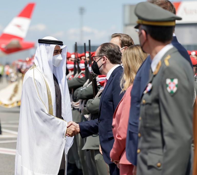 زيارة الشيخ محمد بن زايد إلى النمسا