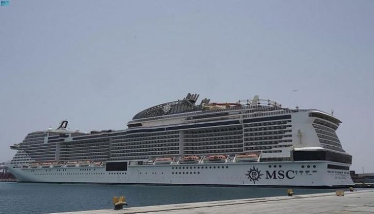سفينة MSC Bellissima ترسو في ميناء جدة الإسلامي