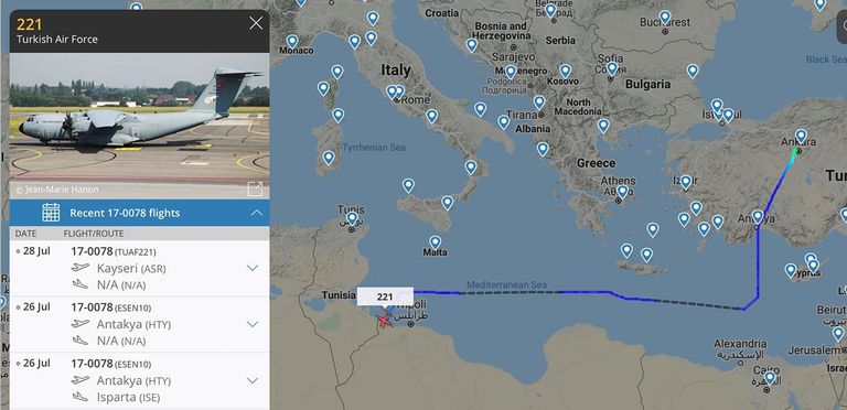 طائرة عسكرية تركية - أرشيفية