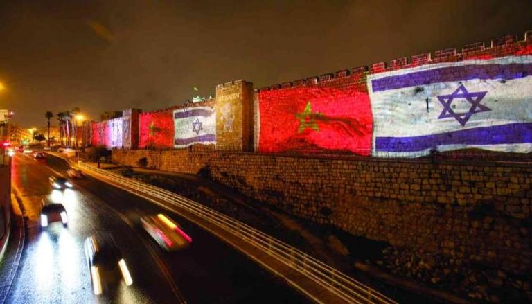 أعلام المغرب وإسرائيل