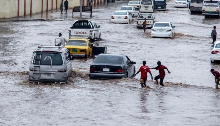 أمطار غزيرة وسيول تضرب السودان