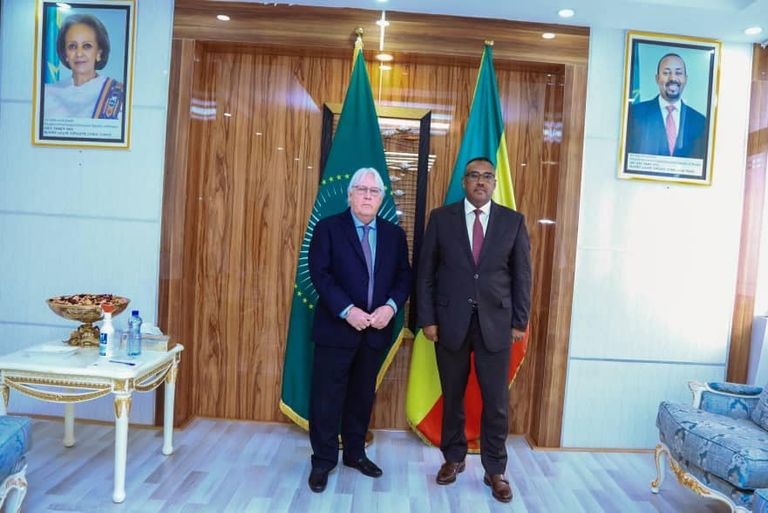 رئيسة إثيوبيا ومارتن جريفيث 