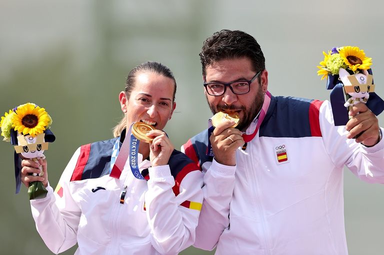 الثنائي الإسباني ألبيرتو فيرنانديز وفاطمة جالفز أولمبياد طوكيو 2021
