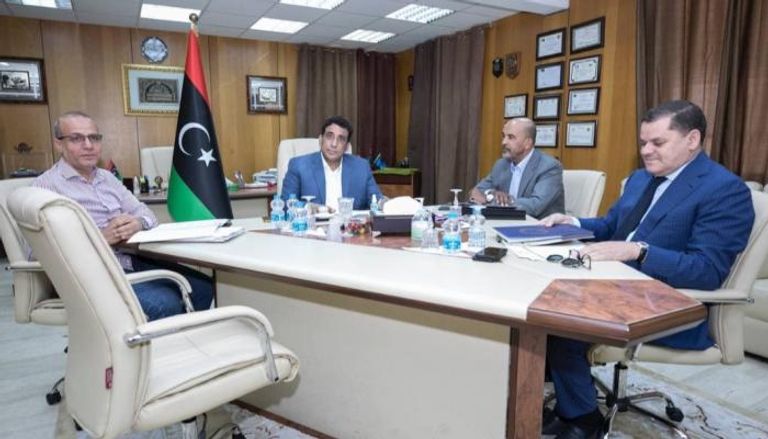 المجلس الرئاسي الليبي مع رئيس الحكومة