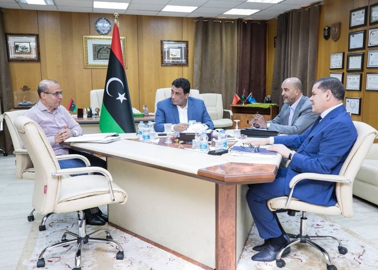 المجلس الرئاسي الليبي مع رئيس الحكومة