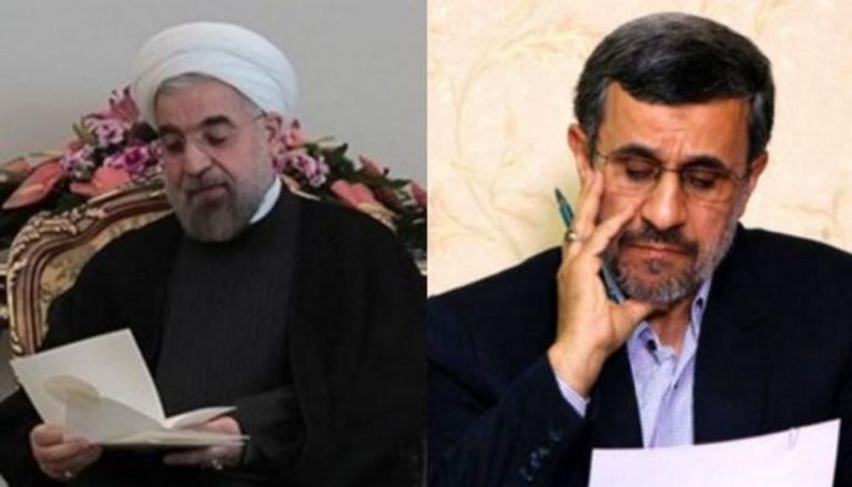 محمود أحمدي نجاد وحسن روحاني