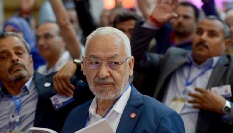 راشد الغنوشي رئيس حركة النهضة الإخوانية في تونس- أرشيفية