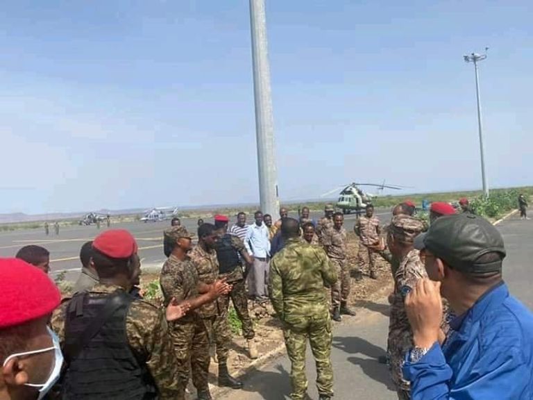 آبي أحمد وقادة عسكريون في إقليم عفار