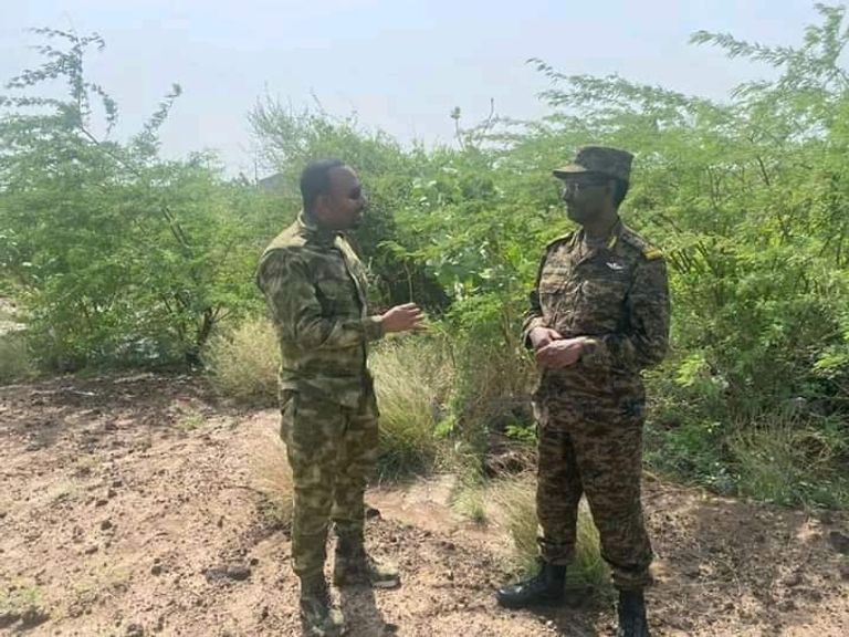 آبي أحمد وقادة عسكريون في إقليم عفار