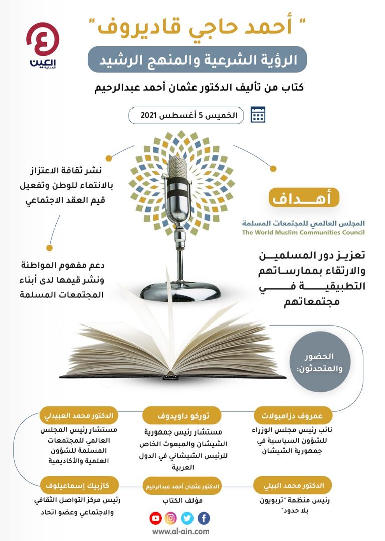 كتاب "أحمد حاجي قاديروف.. الرؤية الشرعية والمنهج الرشيد"