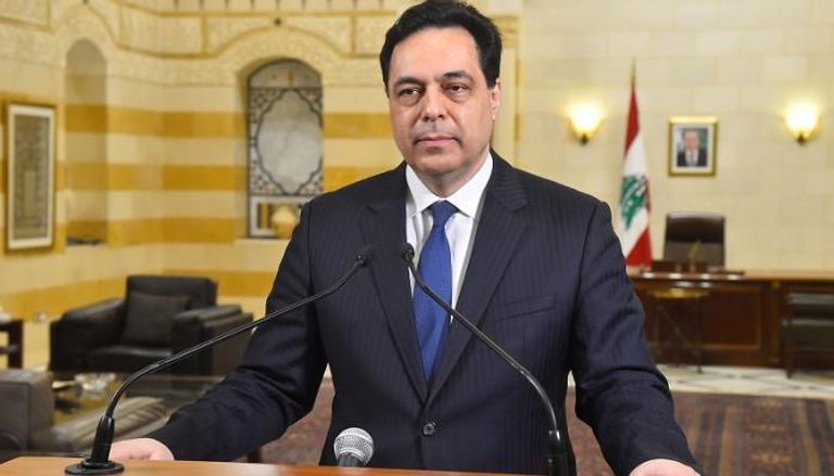 رئيس حكومة تصريف الأعمال بلبنان حسان دياب- أرشيفية