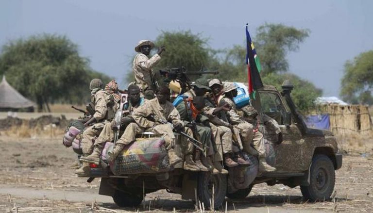جنود تابعون للقوات الحكومية بدولة جنوب السودان 