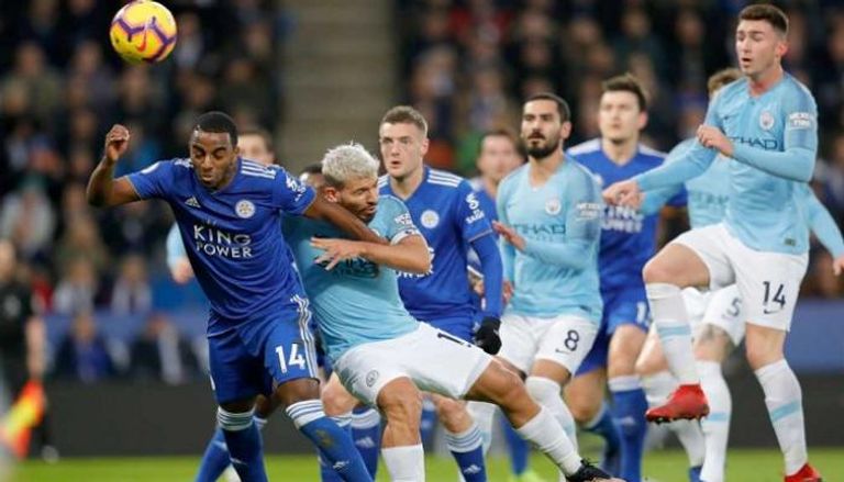 ليستر سيتي ضد مانشستر سيتي في مباراة سابقة