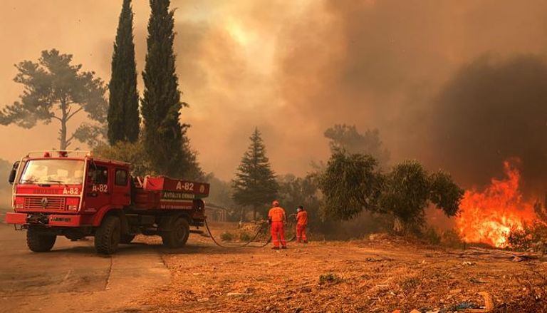 جانب من الحرائق في تركيا - أ.ف.ب