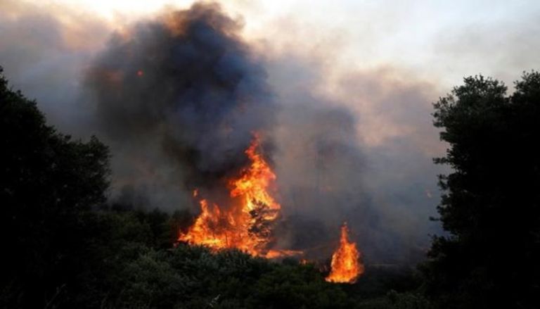 حرائق الغابات في أثينا