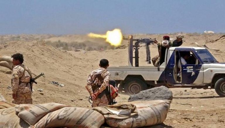 عناصر من القوات اليمنية خلال معارك سابقة مع مليشيا الحوثي