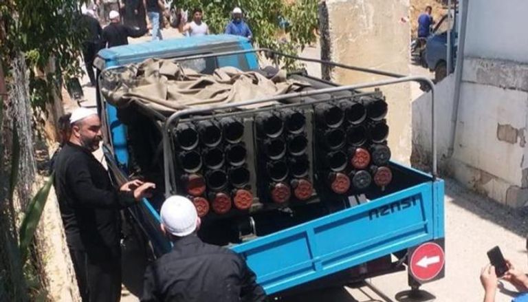 احتجاز شاحنة صواريخ في حاصبيا جنوب لبنان