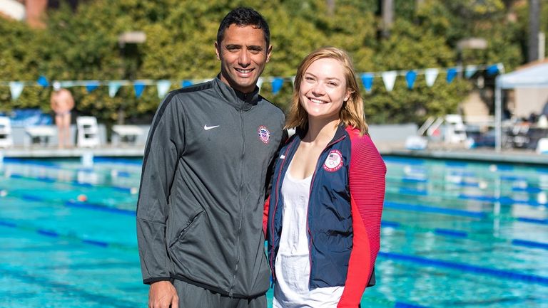 عمرو الجزيري وزوجته عمرو الجزيري في أولمبياد طوكيو