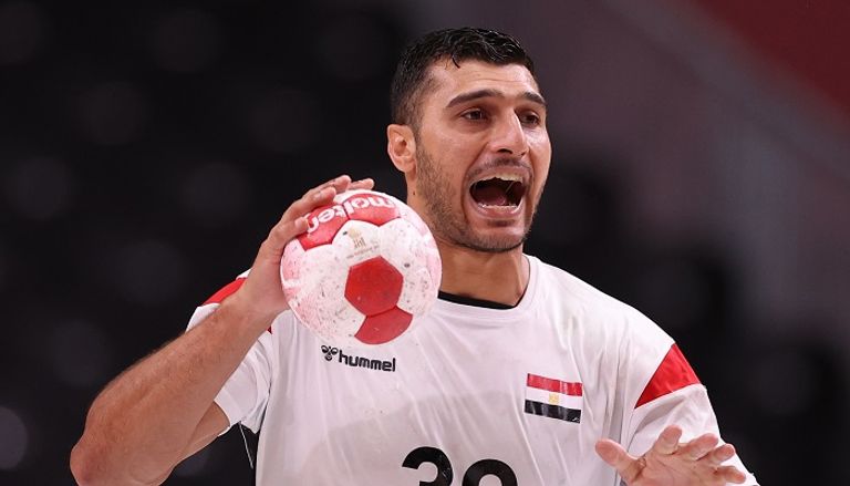 يحيى الدرع نجم منتخب مصر لكرة اليد