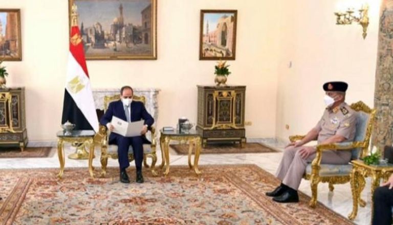 الرئيس المصري تلقى رسالة من رئيس الوزراء العراقي