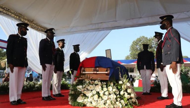 جنازة رئيس هايتي المغتال- الفرنسية