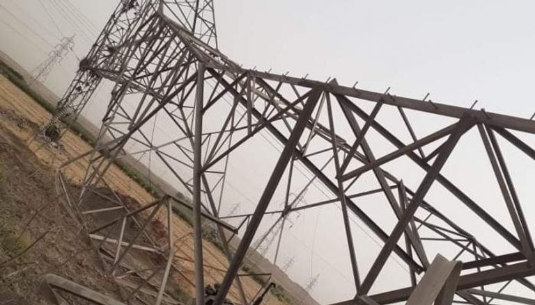 برج للطاقة مدمر شمالي العراق- واع