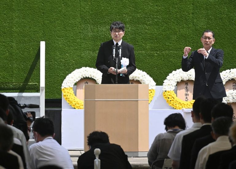 جانب من إحياء ذكرى قصف ناجازاكي (الفرنسية)