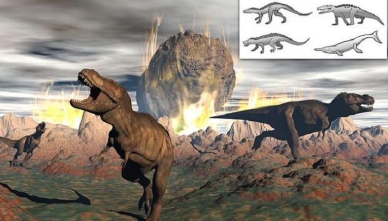 اصطدام كويكب من حزام الكويكبات بالأرض تسبب في انقراض الديناصورات 