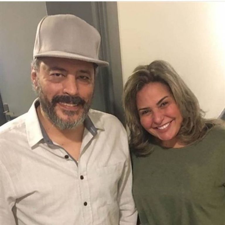 الفنانة المصرية صابرين والفنان عمرو عبدالجليل