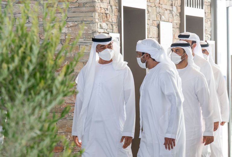 الشيخ محمد بن زايد آل نهيان، خلال زيارته "استراحة السحب" الشيخ محمد بن زايد آل نهيان خلال زيارته