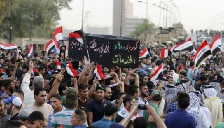 مظاهرات سابقة في بغداد احتجاجاً على تردي الكهرباء 