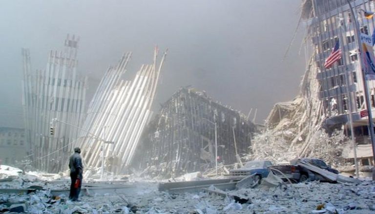 جانب من الدمار الذي خلفته هجمات 11 سبتمبر قبل 20 عاما - أ.ف.ب
