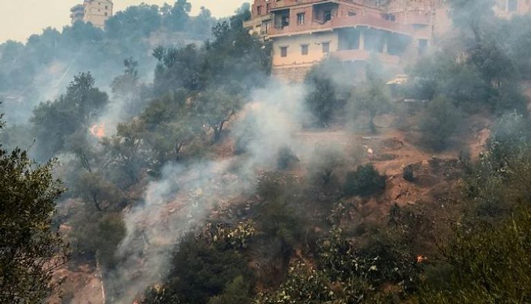 لا يزال رجال الإطفاء والجيش يحاولون السيطرة على الحرائق في الجزائر