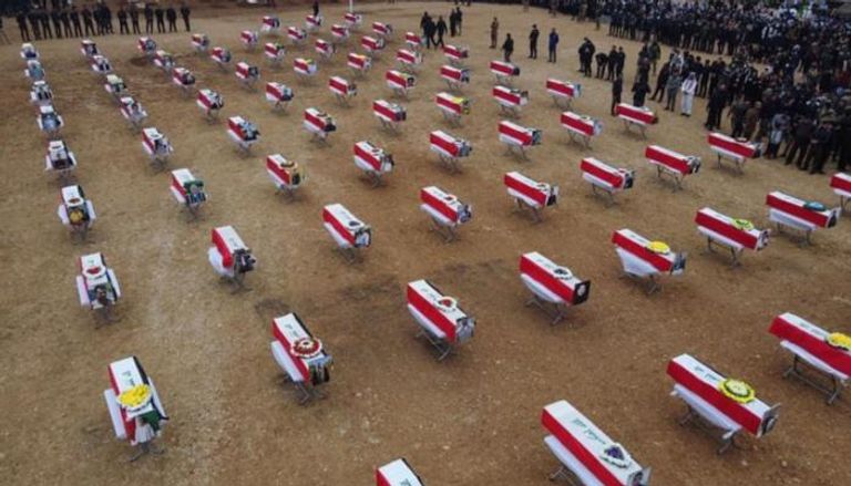 جنازة جماعية لضحايا داعش من الإيزيديين - يورو نيوز