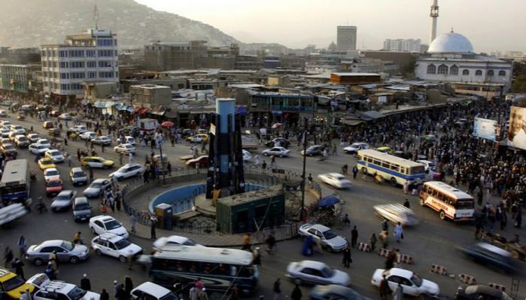 تقاطع مروري في العاصمة الأفغانية كابول