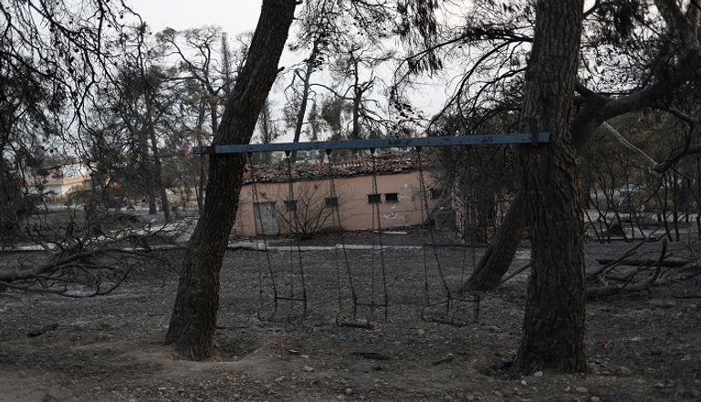 حرائق الغابات في اليونان