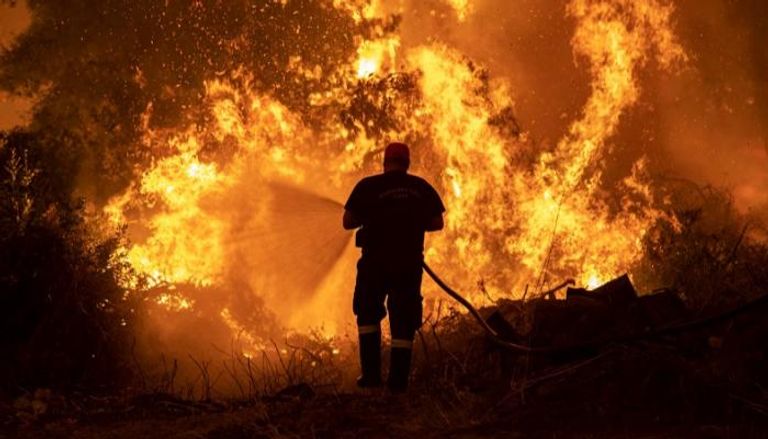 حرائق الغابات في اليونان (أرشيفية)
