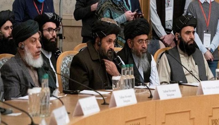 قيادات طالبان في جلسة تفاوض سابقة