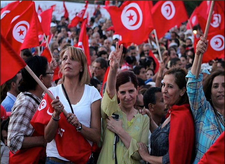 جانب من احتفالات سابقة بعيد المرأة التونسية