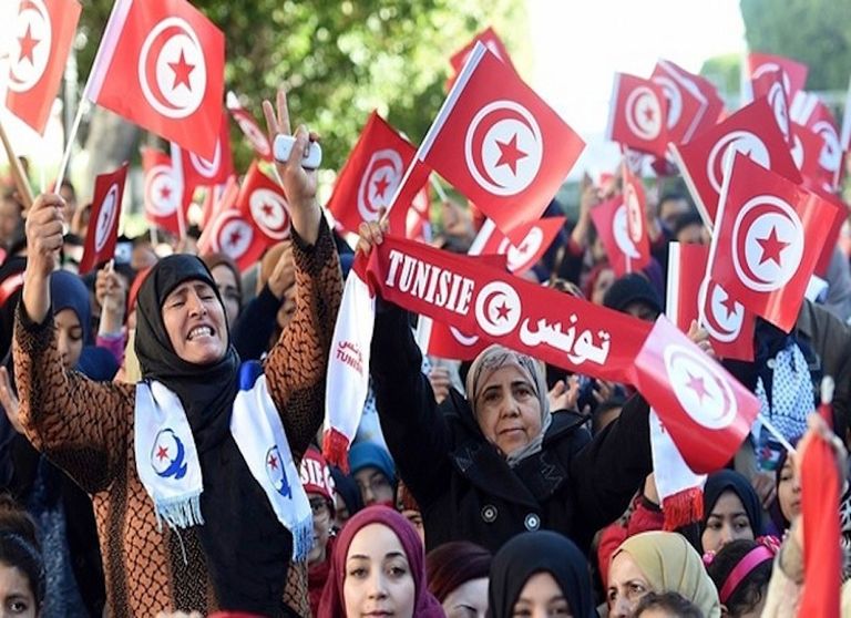 جانب من احتفالات سابقة بعيد المرأة التونسية