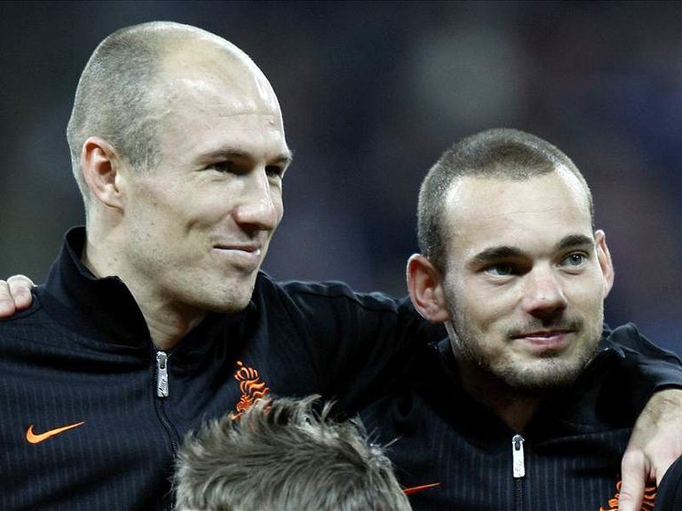 آريين روبين وويسلي شنايدر محمد صلاح وكيفن دي بروين وروميلو لوكاكو